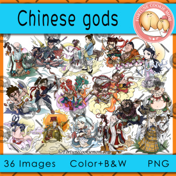 Preview of Chinese Gods Clipart
