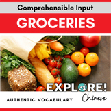 Chinese Groceries Authentic Vocabulary lesson - EDITABLE