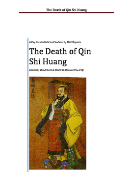 Preview of Chinese History Play: The Life and Death of Shi Huang Di