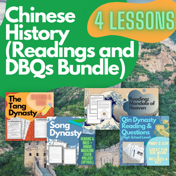 Preview of Chinese History Reading Bundle (4 readings and DBQs)