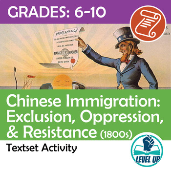 Preview of Chinese Exclusion & Resistance (1800s) - 2 text set w/ argument writing