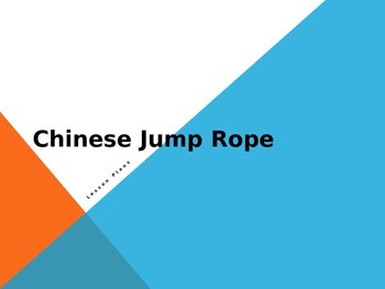 Preview of Chinese Jump Rope Activities