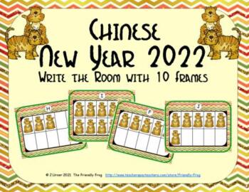 Preview of Chinese Lunar New Year 2022 - Counting with Ten Frames {Subitizing}