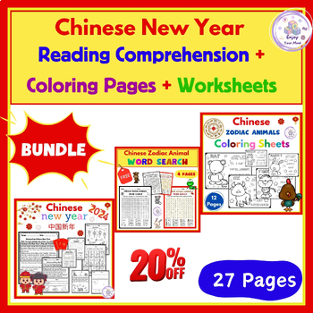 Preview of Chinese Lunar New Year 2024 Bundle 20%OFF for 1st & 2nd Grade