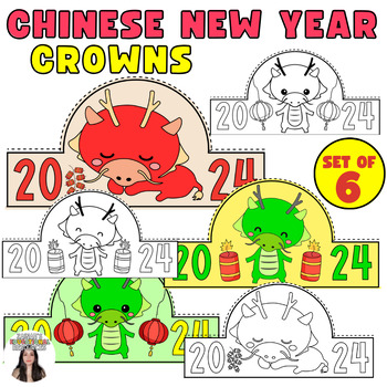 Preview of Chinese Lunar New Year 2024 The Year of The Dragon Crowns Hats Headbands Craft