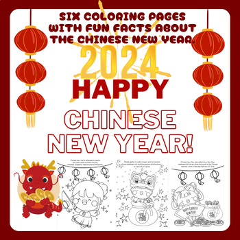 Preview of Chinese Lunar New Year Coloring Pages with Fun Facts