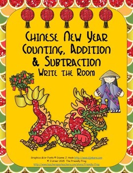Preview of Chinese Lunar New Year Counting, Addition & Subtraction: Write the Room