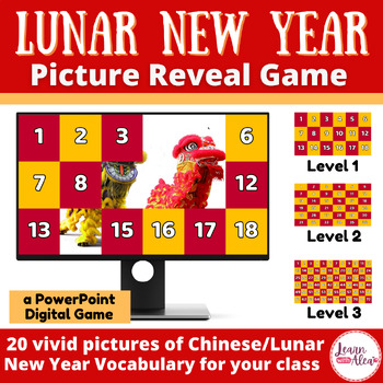 Preview of Chinese | Lunar New Year Picture Reveal PowerPoint Game for ESL