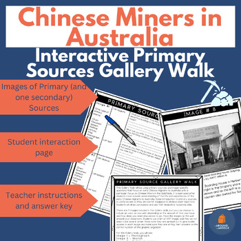 Preview of Chinese Miners in Australia Primary Sources Interactive Gallery Walk