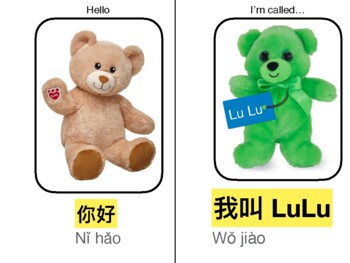Preview of Chinese Mini-book: Hello 你好
