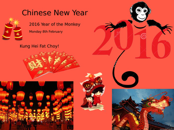 Preview of Chinese New Year 2016 PowerPoint Activities Primary