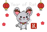 Chinese New Year 2020 Coloring Pages (Year of Rat)