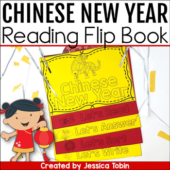 Preview of Chinese New Year 2024 Craft Reading and Writing Flip Book, Lunar New Year Option