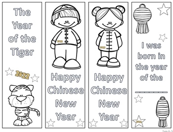 Preview of Chinese New Year 2022 Bookmarks