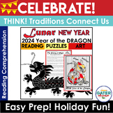 Lunar New Year 2024 | Year of the DRAGON Reading Comprehen
