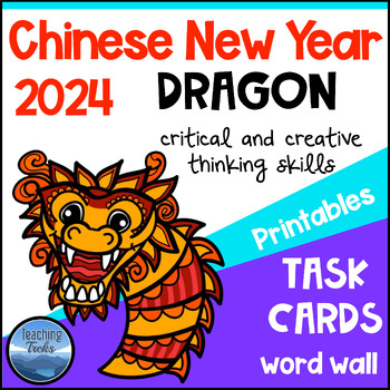 Preview of Chinese New Year 2024 Activities Worksheets for Year of the Dragon