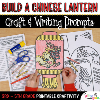 Preview of Chinese New Year 2024 Lantern Craft, Template, Lunar New Year Writing Activities