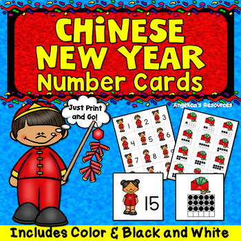 Preview of Chinese New Year 2024 Counting Cards Numbers 1 to 20 | Number Sense | Ten Frames