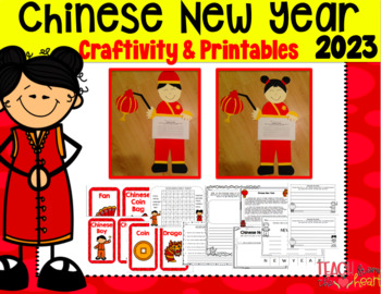Preview of Chinese New Year 2023 Craftivity & Printables *Free Yearly Updates*