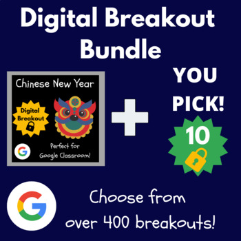 Preview of Chinese New Year 2024 Escape Room + You Pick 10 Digital Breakouts