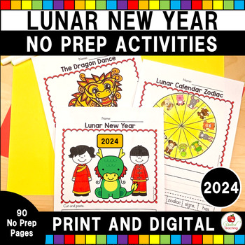 Preview of Chinese New Year 2024 | Lunar New Year | Low Prep Print and Digital Activities