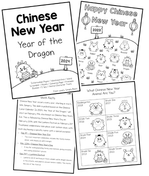 Preview of Chinese New Year - 2024 - No Prep Activities