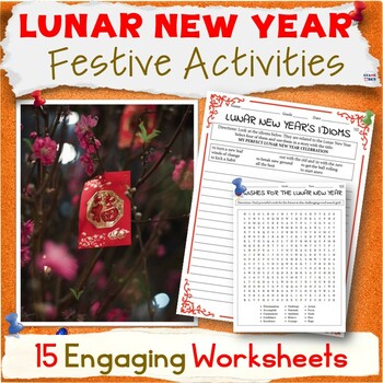 Preview of Chinese New Year Activity Packet, Middle School Worksheets, ELA Sub Plans