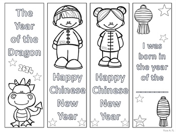 Preview of Chinese New Year 2024 Bookmarks