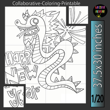 Preview of Chinese New Year 2024 - Collaborative Art Poster Coloring