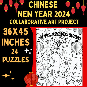 Preview of Chinese New Year 2024 Collaborative Art Project | 36x45 Inches | Posters