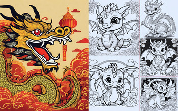 Chinese New Year 2024 Lunar Dragon Coloring Pages chinese dragon ...