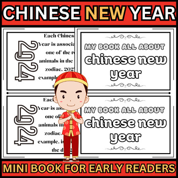 Preview of Chinese New Year 2024 Mini Book for Early Readers|Lunar New Year 2024| PRE-K 2nd