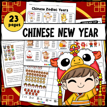 Chinese New Year 2024 Worksheets (with answers) by Be Mine LEARN