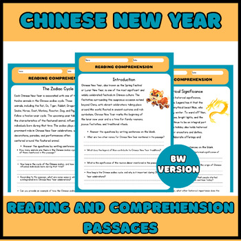 Preview of Chinese New Year 2024 | | Year of the DRAGON Reading Comprehension |