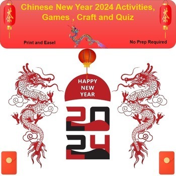 Preview of Chinese New Year 2024: Year of the Dragon Activities, Games, Puzzles & Quiz