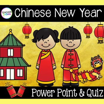 Preview of LUNAR CHINESE NEW YEAR 2024 Powerpoint and Quiz