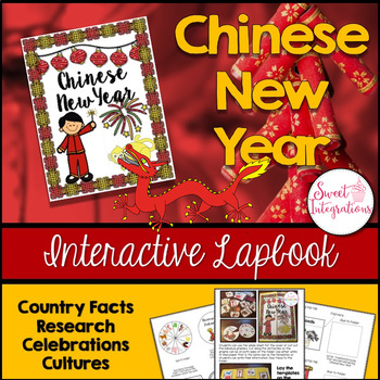 Preview of Chinese New Year 2024 - Interactive Lapbook Activity - Year of the Dragon