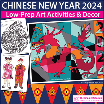 Preview of Chinese New Year Activities, Coloring Pages & Art Activities for Lunar New Year