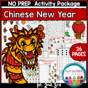 Chinese New Year Activities for 1st Grade | Reading Passage Word Search ...