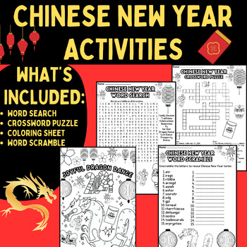 Preview of Chinese New Year 2024 Activities | Word Search, Crossword Puzzle & More!