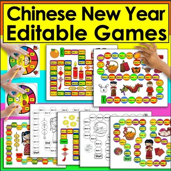 Preview of Chinese New Year Activities Sight Word Games EDITABLE Set 2