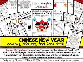 Preview of Chinese New Year Activity, Drawing, and Fact Book