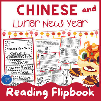 Preview of Chinese New Year Activity |  Lunar New Year Reading Writing Craft Flip Book