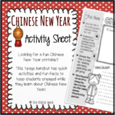Chinese New Year Activity Sheet