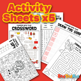 Chinese New Year Activity Sheets x5 - Wordsearch, Crosswor