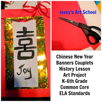 Preview of Chinese New Year Banners Couplets History Lesson Art Project Discussion