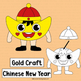 Chinese New Year Bulletin Board Gold Craft Lunar 2024 Colo