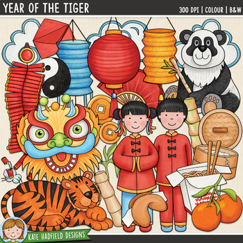 Preview of Lunar New Year and Chinese New Year Clip Art (Kate Hadfield Designs)