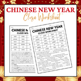 Chinese New Year Cloze Worksheet