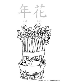 Chinese New Year Coloring Pages Traditional Chinese With Jyutping